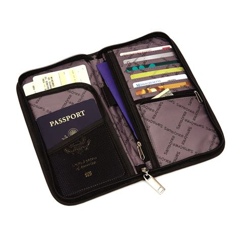 Samsonite zip close travel wallet